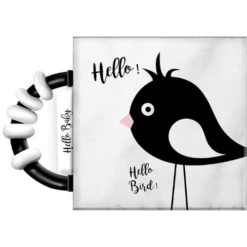 Babyspeelgoed - Stoffen Knisperboekje Hello Baby Incl. Rammelaar