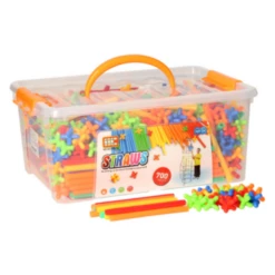 Bouwspeelgoed - Bouwrietjes In Opbergbox, 700 St.