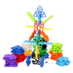 Bouwspeelgoed - Bouwrietjes In Opbergbox: Geometrie Sneeuwvlokken, 100 St. -Kinderspeelgoed Verkoopwinkel bouwspeelgoed bouwrietjes in opbergbox geometrie s 2