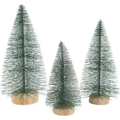 Creativ Company Creativ Company Kabouterdeurtjes, Accessoires - Kerstbomen Mini, Set Van 3