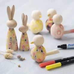 Creativ Company Kabouterdeurtjes, Accessoires - Houten Konijnen, 2st. -Kinderspeelgoed Verkoopwinkel creativ company kabouterdeurtjes accessoires houte 2