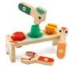 Djeco Houten Speelgoed - Mini Houten Werkbank 18m+ (Bricolou) -Kinderspeelgoed Verkoopwinkel djeco houten speelgoed mini houten werkbank 18m br