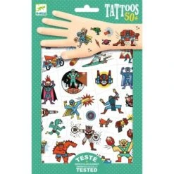 Djeco Tattoo's - Heroes Vs Villains