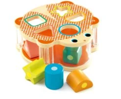 Djeco (UA) Djeco Babyspeelgoed, Houten Speelgoed - Vormenstoof Tuvoitou, 18M+