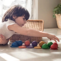 Grapat Grapat Houten Speelgoed - Houten Vormenset Rond, 30st. (Round) -Kinderspeelgoed Verkoopwinkel grapat grapat houten speelgoed houten vormenset ro 3