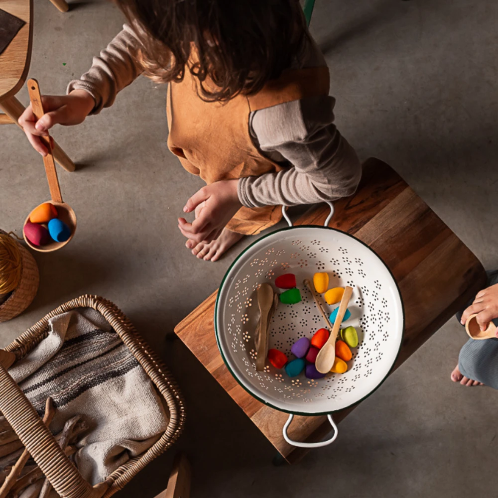 Grapat Grapat Loose Parts: Houten Eieren Gekleurd, 36 St. (Mandala Rainbow Eggs) 4 Grapat Grapat Loose Parts: Houten Eieren Gekleurd, 36 St. (Mandala Rainbow Eggs) - Afbeelding 2