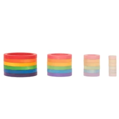 Grapat Grapat Loose Parts: Houten Regenboogringen, 6 Sets (Nest Rings) -Kinderspeelgoed Verkoopwinkel grapat grapat loose parts houten regenboogringen 6 4