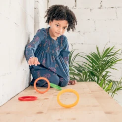 Grapat Grapat Loose Parts: Houten Regenboogringen, 6 Sets (Nest Rings) -Kinderspeelgoed Verkoopwinkel grapat grapat loose parts houten regenboogringen 6 7