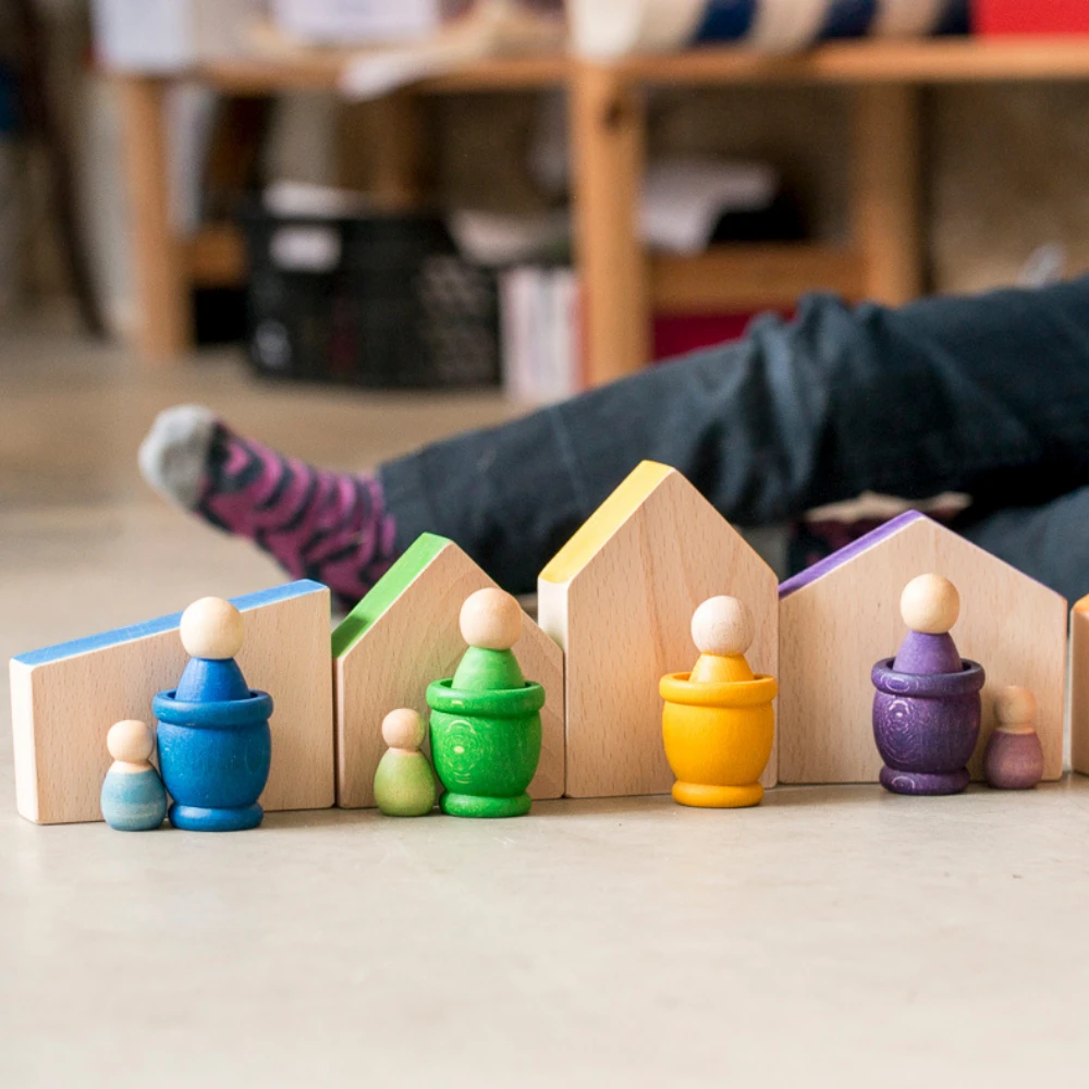 Grapat Houten Baby Poppetjes In Een Kom, 6st. (Baby Nins) 6 Grapat Houten Baby Poppetjes In Een Kom, 6st. (Baby Nins) - Afbeelding 4