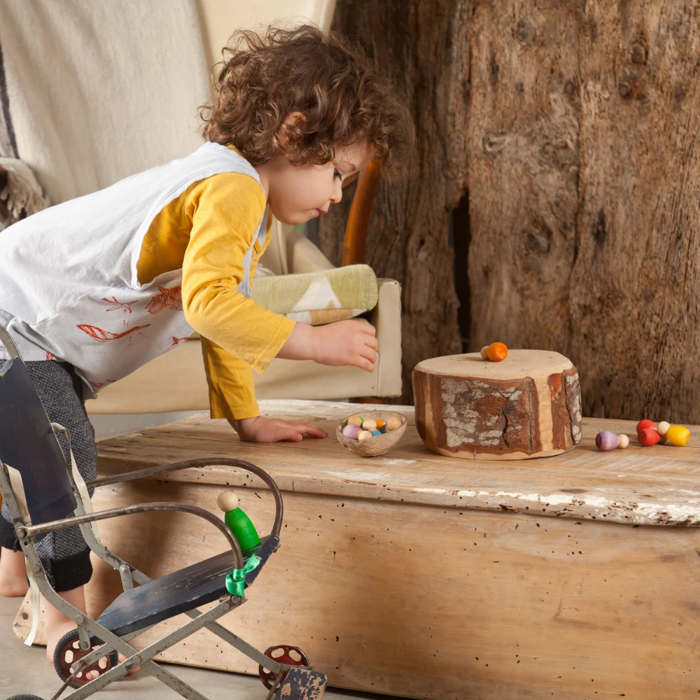 Grapat Houten Baby Poppetjes In Een Kom, 6st. (Baby Nins) 8 Grapat Houten Baby Poppetjes In Een Kom, 6st. (Baby Nins) - Afbeelding 6