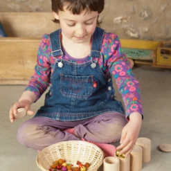 Grapat Houten Bakjes Naturel, 6st. (Cups With Lid In Natural Wood) -Kinderspeelgoed Verkoopwinkel grapat houten bakjes naturel 6st cups with lid in 2