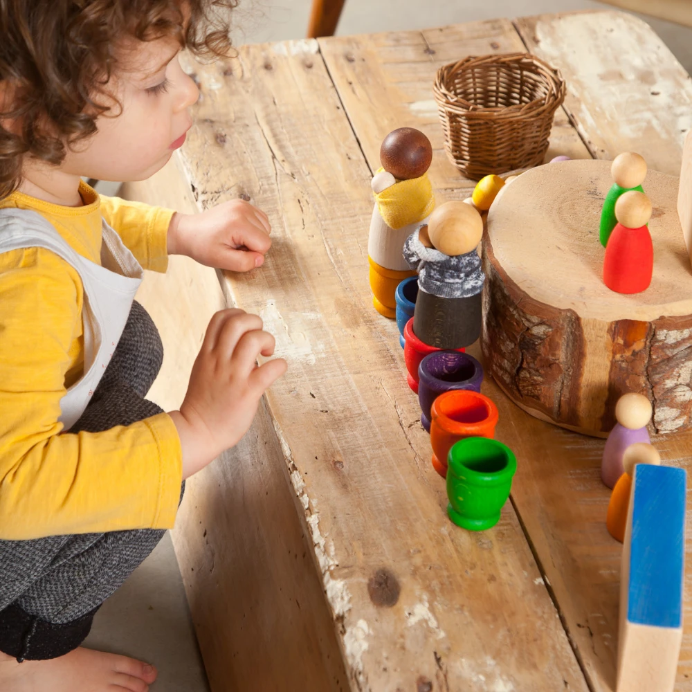 Grapat Houten Poppetjes Volwassen Donker, 2st. (Nins Adults) 6 Grapat Houten Poppetjes Volwassen Donker, 2st. (Nins Adults) - Afbeelding 4