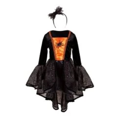 Great Pretenders Great Pretenders Verkleedkleding - Heksenjurk Met Spinnen, 5-6 Jr. (Size US 5-6)