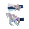 Great Pretenders Haaraccessoires - Haarspeldjes Boutique Navy Unicorn/Star, 2st. -Kinderspeelgoed Verkoopwinkel great pretenders haaraccessoires haarspeldjes bout