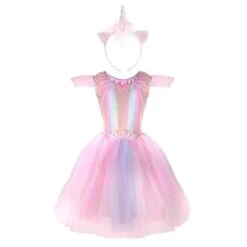 Great Pretenders (UA) Unicorn Jurk Incl. Haarband Roze - Maat US 5-6 (Limited Edition)