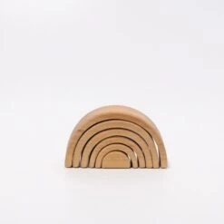 Grimms Houten Speelgoed - Regenboog Naturel, Klein (Small Naturel Rainbow)