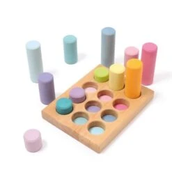 Grimms Houten Speelgoed - Stapelspel Pastel Rollers, Klein (stacking Game Small Pastel Rollers) -Kinderspeelgoed Verkoopwinkel grimms houten speelgoed stapelspel pastel rollers 5