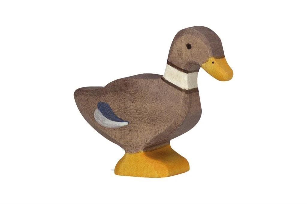 Holztiger Boerderij: eend 7x2x6cm, hout 3 Holztiger Boerderij: eend 7x2x6cm, hout
