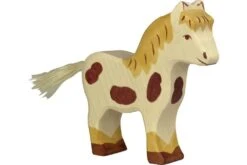 Holztiger Boerderij: pony 12x3x12cm, hout