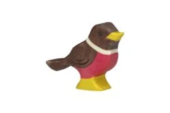 Holztiger Bosdieren: roodborstje 6x2x5cm, hout