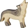 Holztiger Bosdieren: wolf huilend 11x2x11cm, hout 2 Holztiger Bosdieren: wolf huilend 11x2x11cm, hout -Kinderspeelgoed Verkoopwinkel holztiger bosdierenwolfhuilend11x2x11cmhout