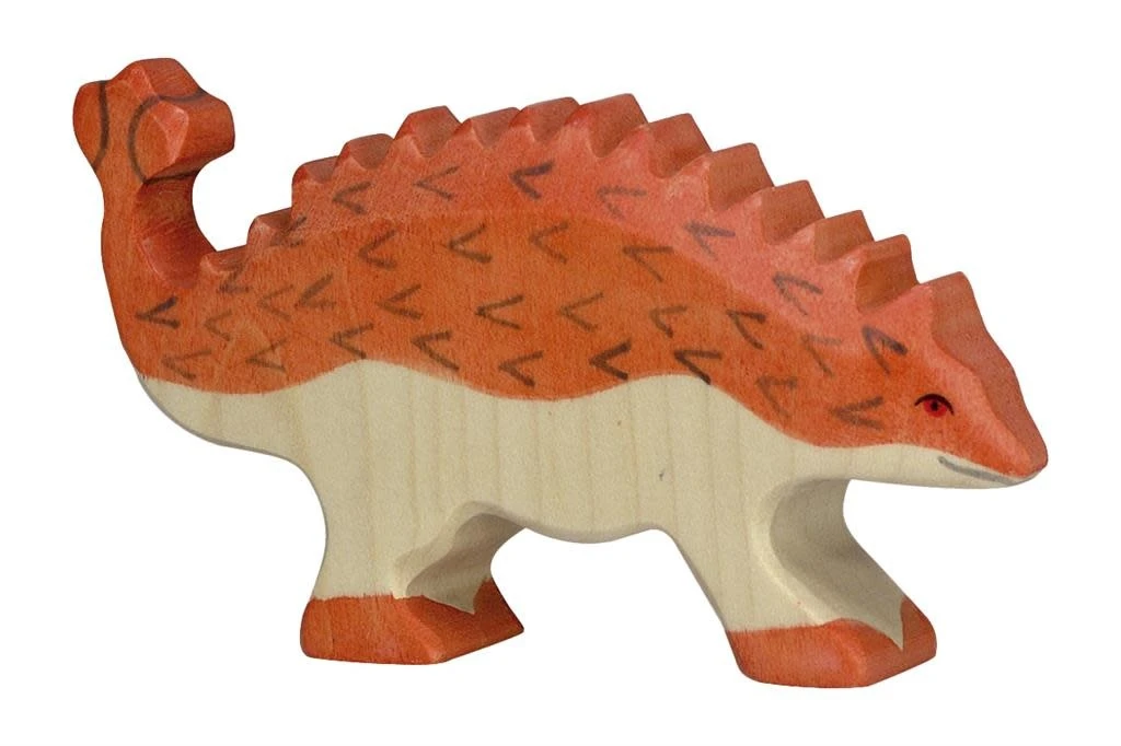 Holztiger Dinos: ankylosaurus 13x2x7cm, hout 3 Holztiger Dinos: ankylosaurus 13x2x7cm, hout