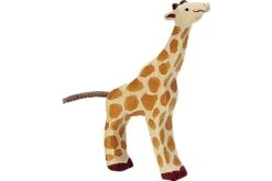Holztiger Wildernis: giraf klein, etend 11x2x17cm, hout