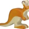 Holztiger Wildernis: kangoeroe klein 13x2x9cm, hout -Kinderspeelgoed Verkoopwinkel holztiger wilderniskangoeroeklein13x2x9cmhout
