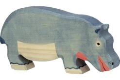 Holztiger Wildernis: nijlpaard etend 18x3x9cm, hout