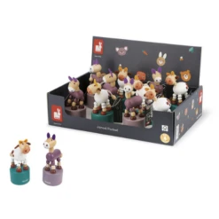 Janod Pocket - Koe En Ezel -Kinderspeelgoed Verkoopwinkel janod pocket koe en ezel 5