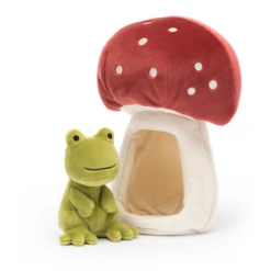 Jellycat Knuffels - Forest Fauna Frog, 21cm -Kinderspeelgoed Verkoopwinkel jellycat knuffels forest fauna frog 21cm 2