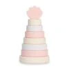 Jollein Babyspeelgoed, Houten Speelgoed - Houten Stapeltoren Schelp Roze -Kinderspeelgoed Verkoopwinkel jollein babyspeelgoed houten speelgoed houten stap