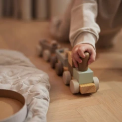 Jollein Houten Speelgoed - Houten Speelgoedtrein, Boerderij -Kinderspeelgoed Verkoopwinkel jollein houten speelgoed houten speelgoedtrein boe 2