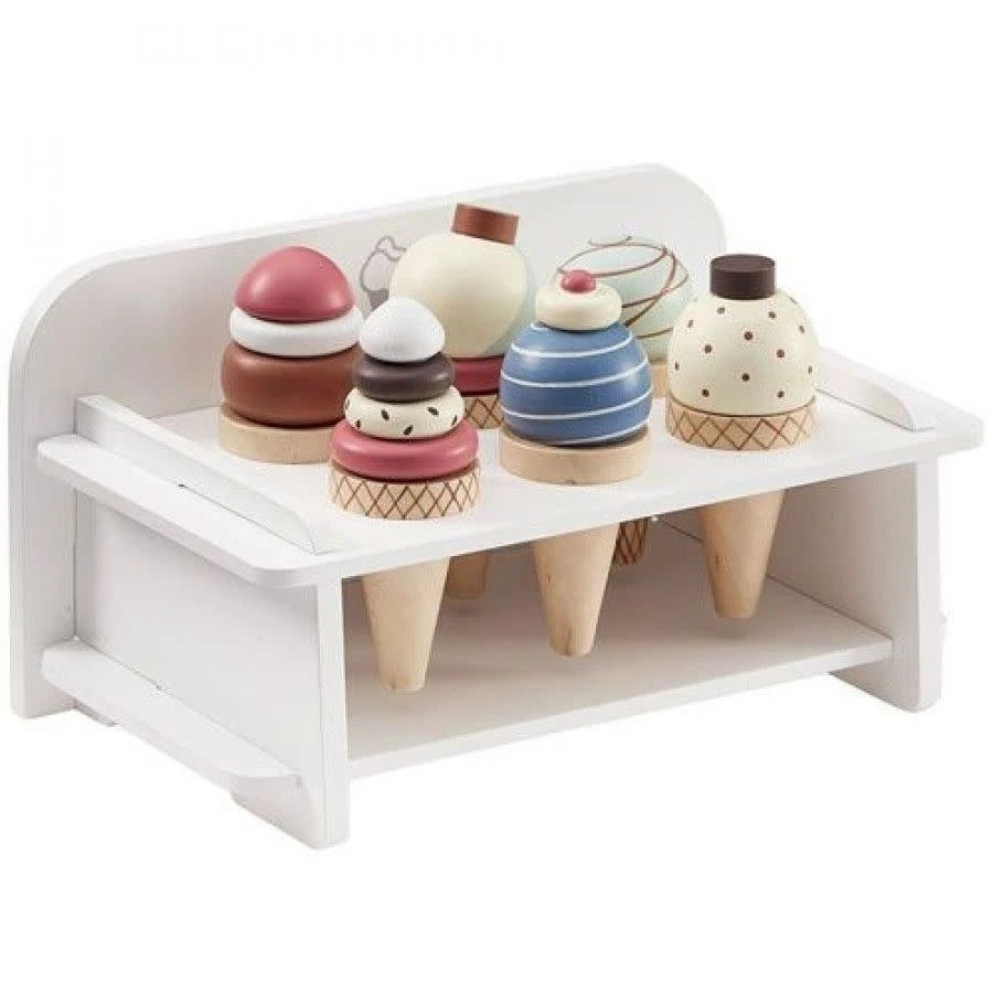 Kids Concept Rek Voor Ijsjes + 6 Ijsjes 3 Kids Concept Rek Voor Ijsjes + 6 Ijsjes