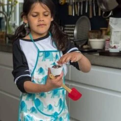 Kookschort Blauwe Olifantjes -Kinderspeelgoed Verkoopwinkel kookschort blauwe olifantjes 2