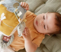 Little Dutch Babyspeelgoed - Zachte Activiteitenkubus Mint (Little Goose) -Kinderspeelgoed Verkoopwinkel little dutch babyspeelgoed zachte activiteitenkubu 1