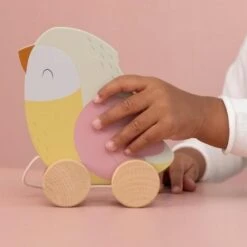 Little Dutch Houten Speelgoed - Houten Trekfiguur Vogel Flowers & Butterflies -Kinderspeelgoed Verkoopwinkel little dutch houten speelgoed houten trekfiguur vo 3