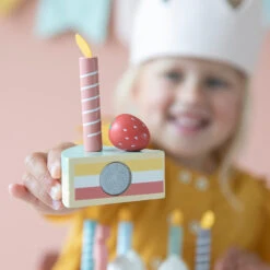 Little Dutch Houten Speelgoed - Houten Verjaardagstaart XL -Kinderspeelgoed Verkoopwinkel little dutch houten speelgoed houten verjaardagsta 4