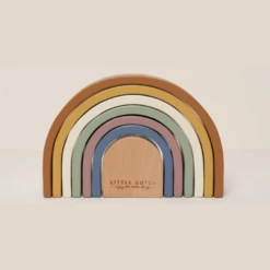 Little Dutch Houten Speelgoed - Houten Vintage Regenboog -Kinderspeelgoed Verkoopwinkel little dutch houten speelgoed houten vintage regen 1