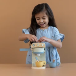 Little Dutch Keuken, Accessoires - Houten Koffiezetapparaat -Kinderspeelgoed Verkoopwinkel little dutch keuken accessoires houten koffiezetap 2