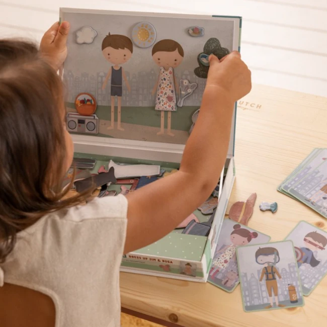 Little Dutch Magnetisch Speelbord Jim&Rosa 5 Little Dutch Magnetisch Speelbord Jim&Rosa - Afbeelding 3