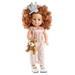Paola Reina Poppen - Pop Soy Tu Becca Met Teddybeer, 42cm