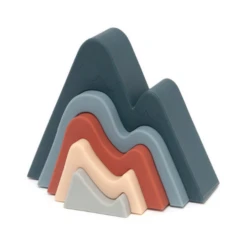 Petit Monkey Speelgoed - Stapelaar Berg (Stacker Toy Mountain Balsam Blue) -Kinderspeelgoed Verkoopwinkel petit monkey speelgoed stapelaar berg stacker toy 2