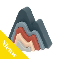 Petit Monkey Speelgoed - Stapelaar Berg (Stacker Toy Mountain Balsam Blue)