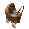 Poppen, Accessoires - Rieten Poppenwagen Met Kap, Bloemenprint 1 Poppen, Accessoires - Rieten Poppenwagen Met Kap, Bloemenprint -Kinderspeelgoed Verkoopwinkel poppen accessoires rieten poppenwagen met kap bloe