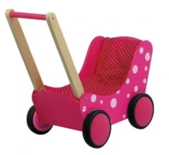 Poppenwagen Stippen Roze