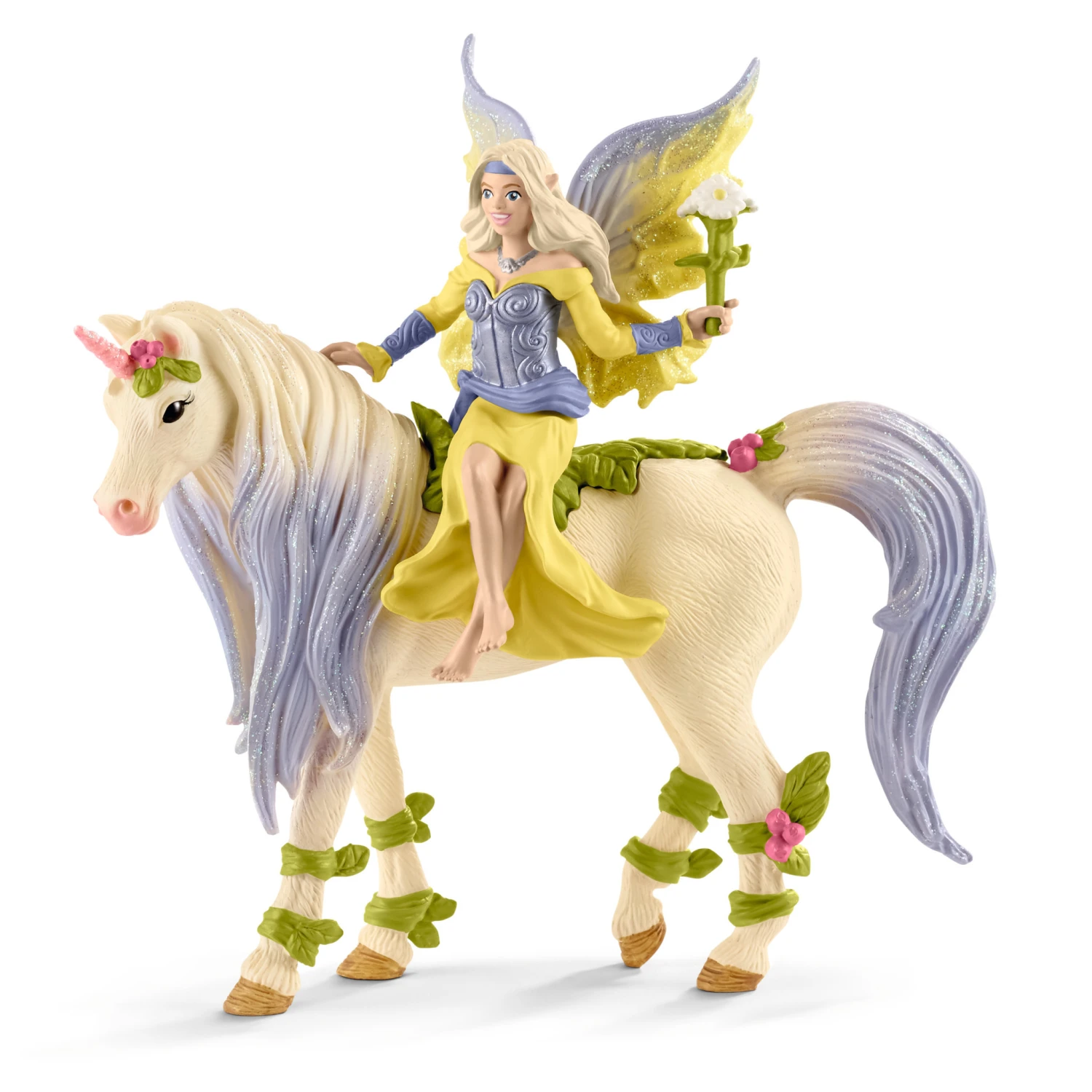Schleich Schleich Bayala - Sera Fee Met Eenhoorn Met Bloemen 3 Schleich Schleich Bayala - Sera Fee Met Eenhoorn Met Bloemen