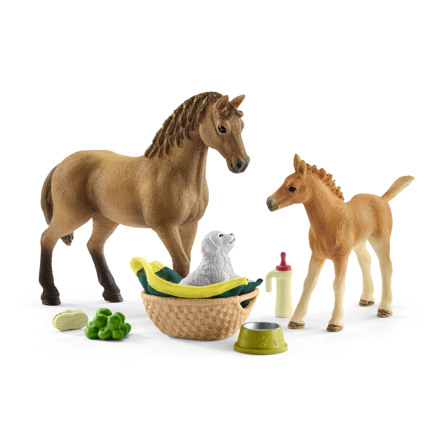 Schleich Schleich Horse Club - Babydieren Verzorgingsset 4 Schleich Schleich Horse Club - Babydieren Verzorgingsset - Afbeelding 2