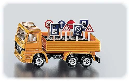 Siku Siku Vrachtwagen Met Verkeersborden