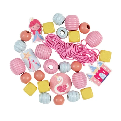 Souza! Sieraden Maken - Houten Kralenset Unicorn/zeemeermin/prinses, Assorti 4 Souza! Sieraden Maken - Houten Kralenset Unicorn/zeemeermin/prinses, Assorti - Afbeelding 2